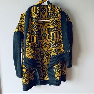Dex Geometric print cardigan